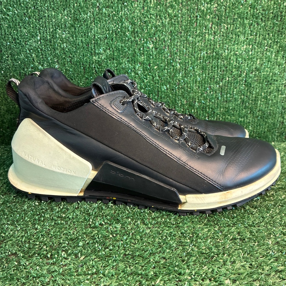 ECCO Biom 2.0 Natural Motion Leather Phorene Luxury Sneakers Black Mens 10-10.5